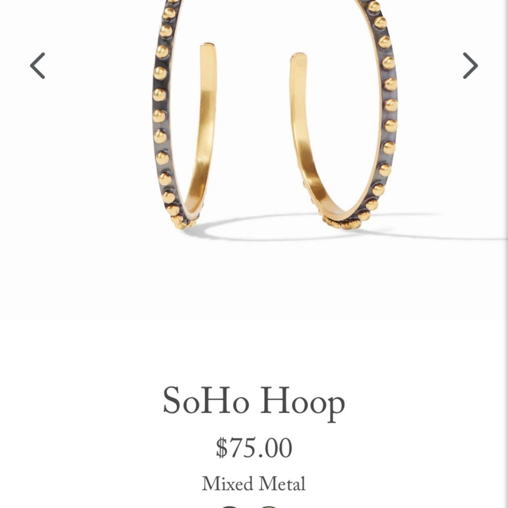 Julie Vos SoHo mix metal Large Hoop Earrings